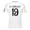 Maillot de Supporter Real Madrid D. Ceballos 19 Domicile 2024-25 Pour Homme